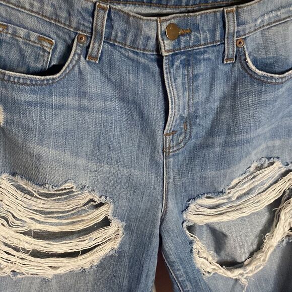J Brand-Distressed Boyfriend Shorts-Euphoria- medium wash- Size 29 (US 8) - Picture 4 of 11